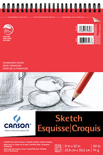 Canson Foundation Series Paper Sketch Pad for Pencil or Pen