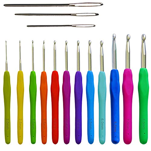 Athena's Elements 12 Ergonomic Crochet Hooks Set  