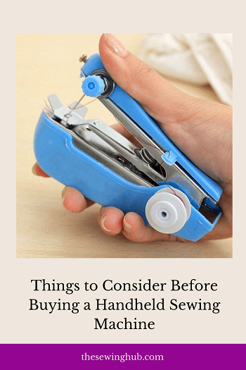 Things to Consider Before Buying a Handheld Sewing Machine